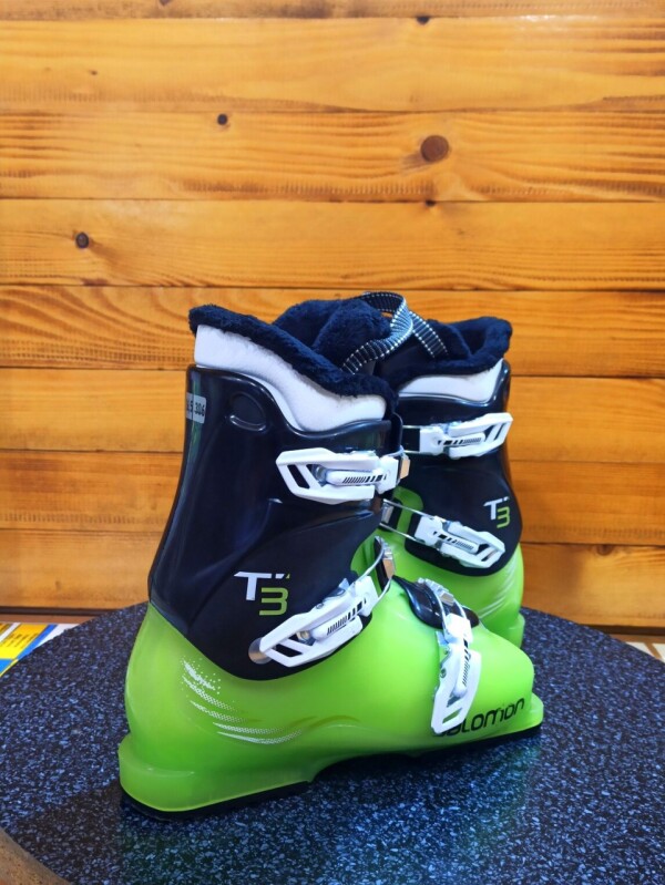 LYŽE FISCHER VIRON XTR 150CM + LYŽIARKY SALOMON T3 GREEN 26MP